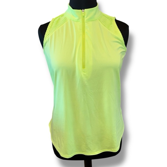 JOFIT Women’s Emma Cutaway Sleeveless Golf Shirt - Lemon Lime XXL - Picture 2 of 12